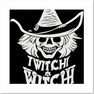 Twitch Witch Halloween Design Posters and Art